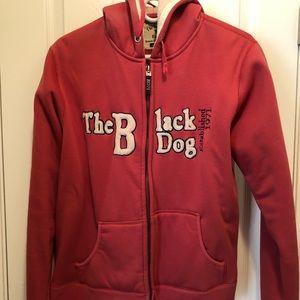 Ladies The Black Dog Full Zip Sherpa Lined Sweatshirt